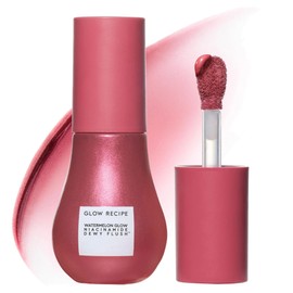 Glow Recipe Niacinamide Dewy Flush Tinted Serum - 100% Glowy Skincare Makeup to Smooth, Hydrate & Brighten - Liquid Korean Makeup with Buildable, Warm Berry Plum Tint - Berry Flush (0.4 oz)