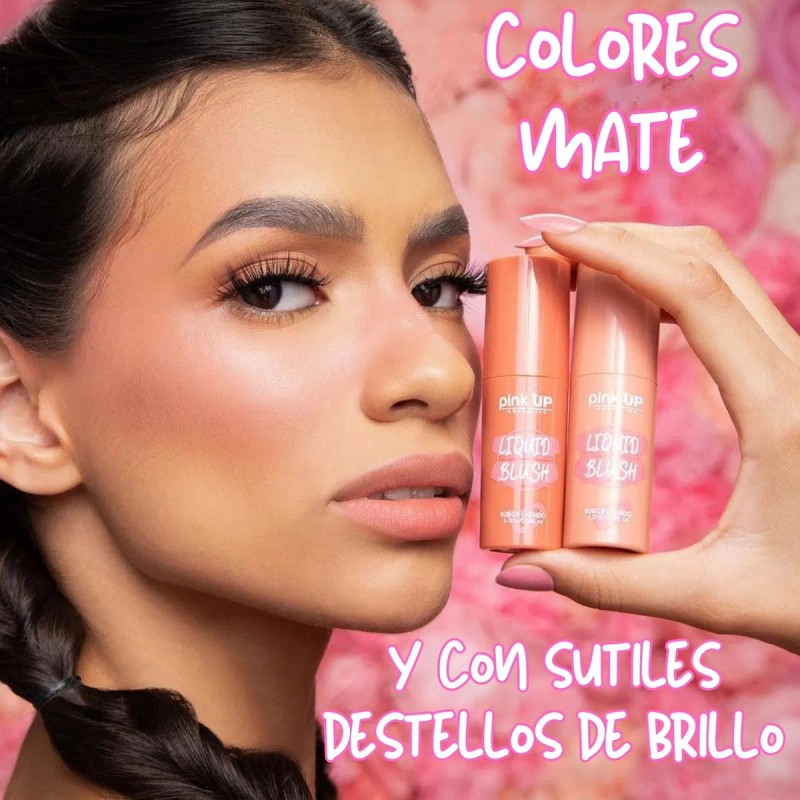 Pink Up Liquid Blush Rubor Maquilla Mejillas Labios Y Ojos