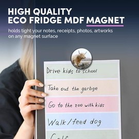 1 x Round MDF Magnet - Blonde Highland Cow Cattle 44343