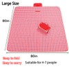 LRUUIDDE Oversize Picnic Beach Blanket, 80''x80'' Outdoor Waterproof Foldable Sandproof