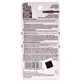 Maybelline New York Lash Sensational Luscious - Máscara impermeable muy negra, 0.3 onzas líquidas K2004600