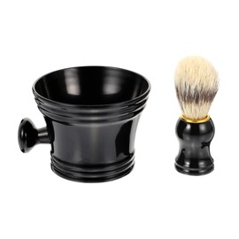 Ipetboom 2pc Men Shaving Kit Beard Brush Set with Soap Bowl Grooming Shaving Kit for Home Travel