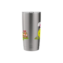 Pickleball Easter Egg Hunting Bunny Pickleball Easter Sunday Stainless Steel Insulated Tumbler