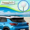 HappyBalls Plain White Car Antenna Topper Auto Accessory - Fits