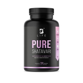 Shatavari Puro - 1000 mg por porción. Adaptógeno | Equilibrio para mujeres.180 cápsulas. Ingredientes Naturales. Pure Shatavari. B Life