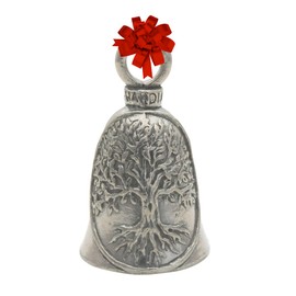 Guardian Bell Tree of Life Good Luck Bells w/Keyring & Black Velvet Gift Bag | Motorcycle Bell | Hiking Bear Warning | Lead-Free Pewter | Made in USA