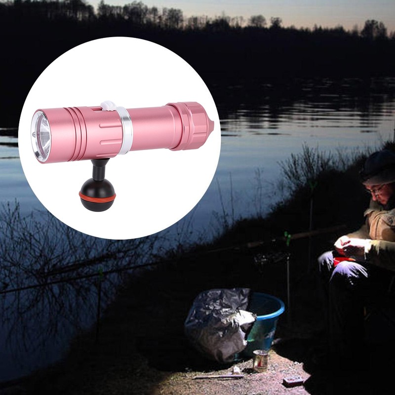 L2 LED Flashlight Torch 100M Diving Waterproof for Camping Stepless