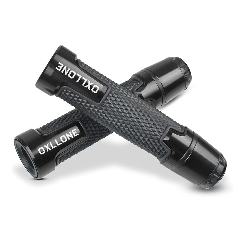 22MM 7/8'' Universal Motorcycle Handlebar Grips with Grip Ends Hand