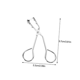 Vaguelly Portable Stainless Steel Eyelash Curler Compact Eyelash Makeup Tool for Effortless Curling Durable Easy to Use for Daily Makeup Application Black Grip