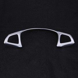 Marco de volante, cubierta decorativa para volante de coche, color plateado para E W213 C W205 GLC X253