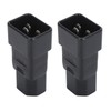 2pcs IEC320 C20 to IEC320 C21 Power Adapter Professional Plug
