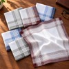 Men's Cotton Plaid Handkerchiefs 6-Pack – 17-Inch Soft Pocket Square