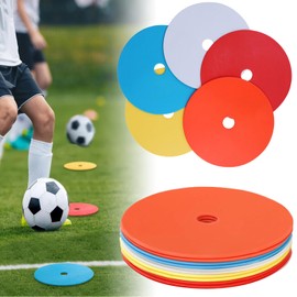 Mumoo Bear 10Pack Spot Markers Flat Disc Markers Poly Vinyl Spot Markers Non- Spots Markers Agility Markers Floor Dots Football Basketball Sports Speed Agility Training Markers for Sports Training