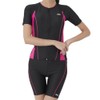 Fila 3132035 Women's Tankini Set, Short Sleeve, Full Zip Tankini