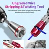 Drill Wire Stripper/Twister Tool for 8/10/12/14 AWG Wire - US