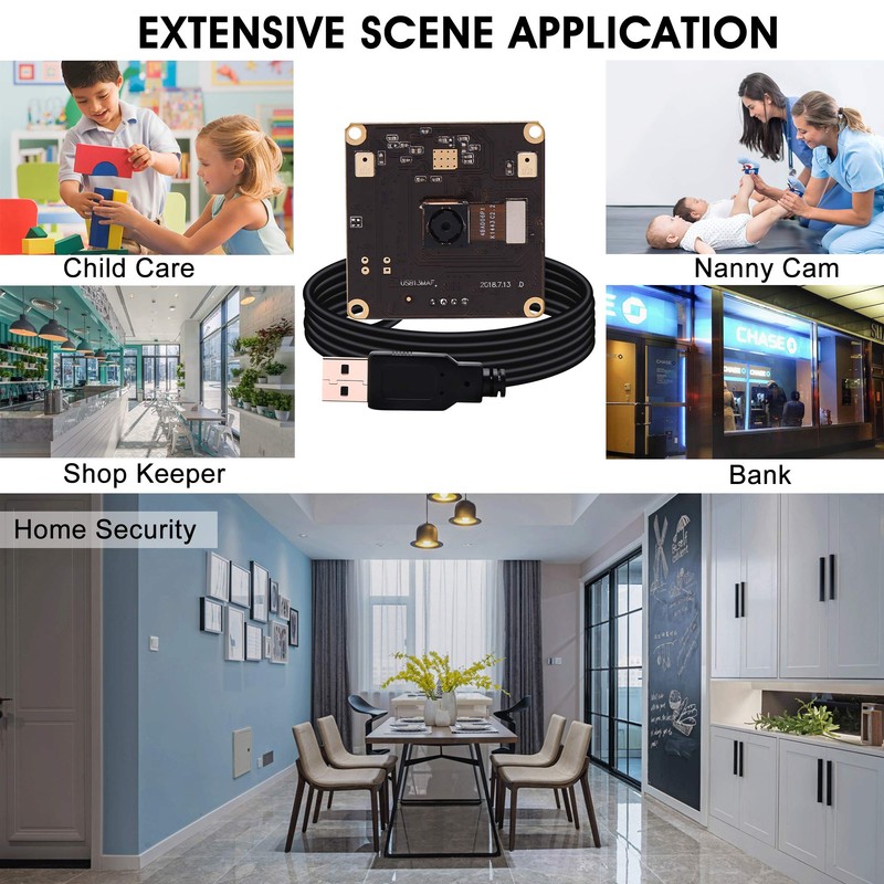 G 13MP Auto Focus USB Camera with Microphone for PC