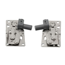 Bothyi 1 Pair Soft Close Flip Out Tray Hinges Scissor Hinges Sturdy for Bathroom Door Cabinet Accessories Sink Hinges 45 Degrees Tilt