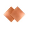 QWORK® 2 Pack 99.9% Pure Copper Metal Sheet Plate, 1mm