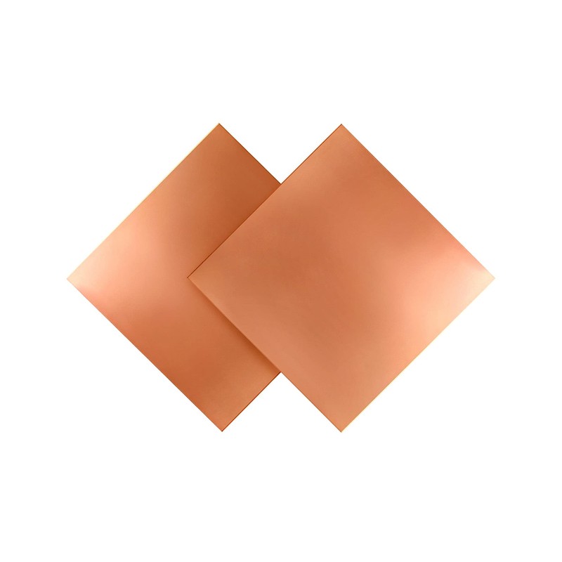 QWORK® 2 Pack 99.9% Pure Copper Metal Sheet Plate, 1mm