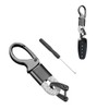 Kewucn Car Keychain, Anti-Lost Leather Auto Key Fob Holder with