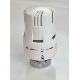 White Radiator Thermostatic TRV Valve Head Replacement M30 x 1.5 Universal for All Manufacturers