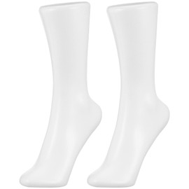 Alipis Foot Model Display Plastic Foot Stand Shoe Sock Display Holder, Ankle Bracelet Stand Mannequin Human Foot Display Mold Shoes Support