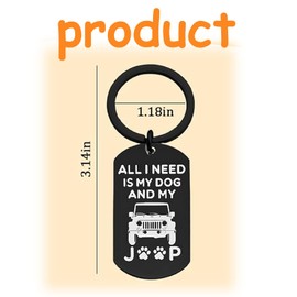 Fokmuaex Gifts for Women Men & Dog Lovers - Unisex Keychain Accessories, Perfect Family Gifts for Friends, Mom, Dad, Wife, Husband, Aunt, Uncle - Dog Owner Souvenir Key Ring(2pcs)