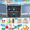 Cyiecw Pool Storage Bag with 3 Hooks, Removable Pool Storage