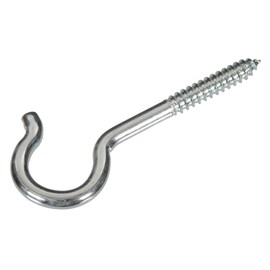 The Hillman Group 35235 Screw Hook 8, 2-9/16-Inch, 15-Pack