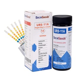 BecaGoode-Urine Rapid Test-Strips 11 Parameters, UTI Test Kit, Liver Function, Kidney and Gallbladder, Packed w/h Two Separate Foil Pouch in One Big Bottle - 120 Count