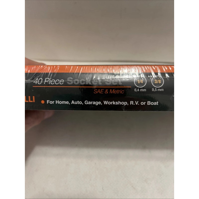 TORELLI TOOLS 40-PIECE SOCKET SET, SAE & METRIC MODEL INV00518