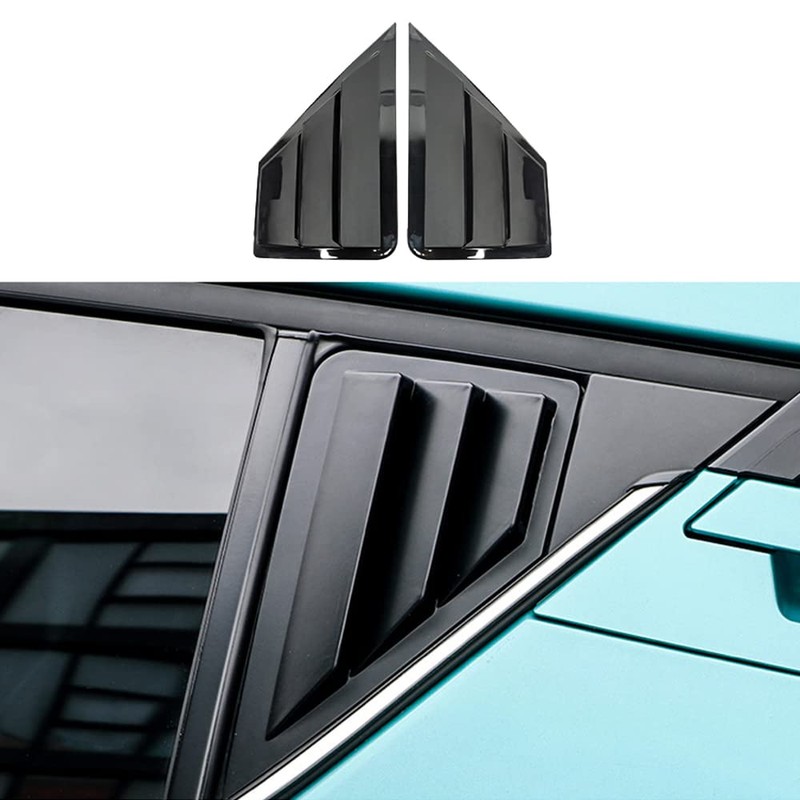 Riloer Rear Side Window Louver Decoration Covers, Air Vent Scoop