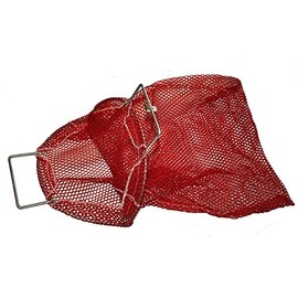 Marine Sports New Red Mesh Game Bag with Wire Handle for Scuba Divers & Snorkelers (10 x 16 Inches)