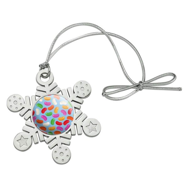 GRAPHICS & MORE Jelly Bean Candy Pattern Metal Snowflake Christmas