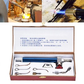 Jewelry Torch Welding Soldering Gun, Professional Portable Oxygen Torch Jewelry Welding Soldering Gun with 5 Tips for Oxygen Cylinders