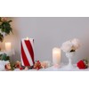 Luminara Candy Cane Flameless Moving Flame LED Candle (6.5-inch) Real