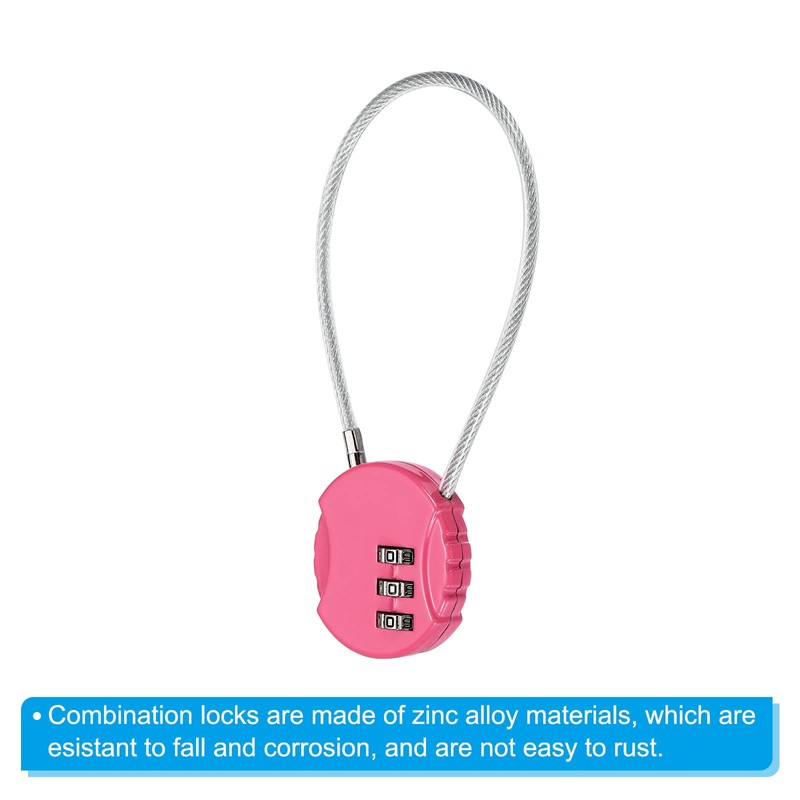 PATIKIL Combination Lock 8 Inch, 3 Digit Outdoor Waterproof Code
