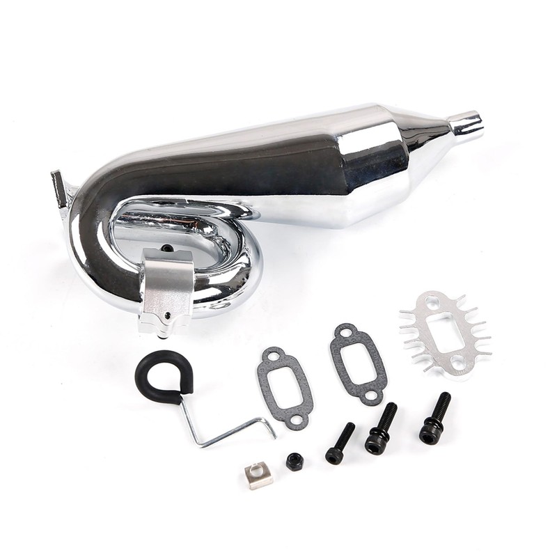 FLMLF CNC Metal Clamp Exhaust Tuned Pipe of 23CC-36CC Engine