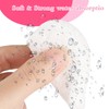 Pack of 60 White Heart Face Sponge for Cleaning and