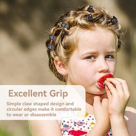 100PCS Mini Hair Clips Set, Small Black Claw Clips with Strong Grip Suitable for Girls Women Daily Hair Decoration DIY Creative Activities Cute Versatile Design