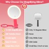 MIYADIVA Magnifying Mirror with Light, Double Sided 30X/1X Lighted Travel