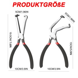 2Pcs Elektrische Trennzange - Elektro-installationszange, Elektriker Zange Spitzzange, Flachrundzange Kombizange Werkzeug, Elektro Pliers Zangen Set, Abziehwerkzeuge für die Autoreparatur