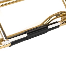 Trombone Neck Guard Padded. Genuine leather protection. Trombone neck cover Trombone neck wrap. Moist, dirt, oil protection. Protective neck pad. Trombone accessories (Black)