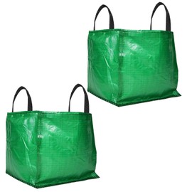 SPARES2GO Heavy Duty Waste Bags Cover Sack for Garden Shredder Mulcher Chipper - 120 Litre (Pack of 2, Green)