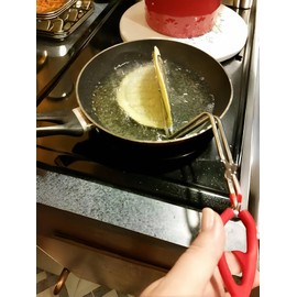 2Pack Homemade Taco Shells Tongs, Fried Taco Shells Maker Time Saving Fry Flat Bread or Flour Tortillas Crisp in Deep Fryer