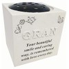 David Fischhoff Gran Raised Letter Rose Bowl with Diamante Decoration,