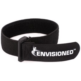 Elastic Reusable Cinch Straps 2" x 30" - 6 Pack Multipurpose Quality Hook and Loop Securing Straps
