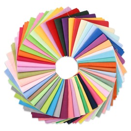 CENBEN 50PCS 8" x 8" Cotton Fabric Squares, Multi-Colors Quilting Fabric Bundles Squares Patchwork for Sewing & Quilting, DIY Crafts, 50 Colors