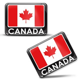 SkinoEu® 2 x 3D Stickers Canada Canada Flag Canadian Flag F 176 Z*