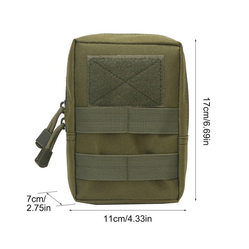 Pack of 2 Molle Utility Pouch Hiking Equipment for Outdoor
